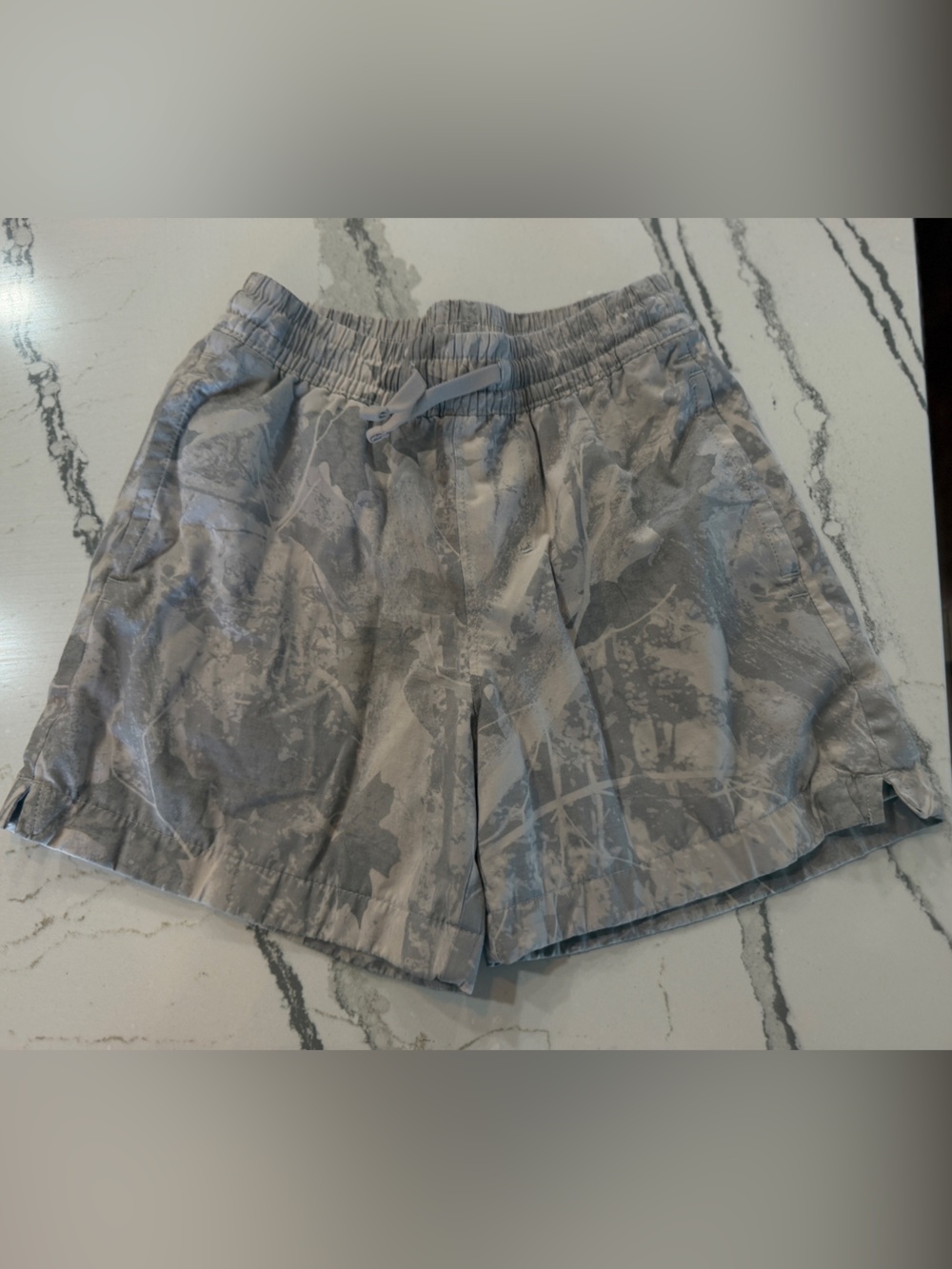 abercrombie kids Gray Camouflage Pull-On Shorts